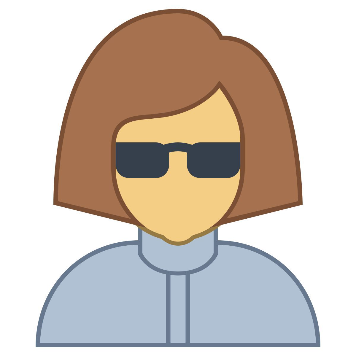 office l style spion weiblich icon