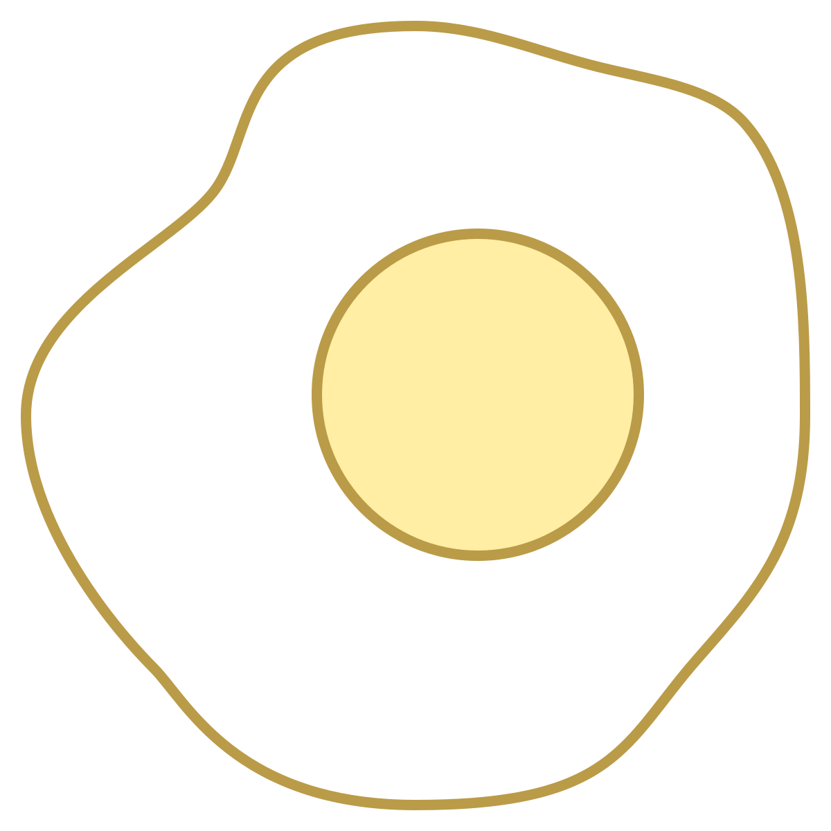 office l style sunny side up eggs icon