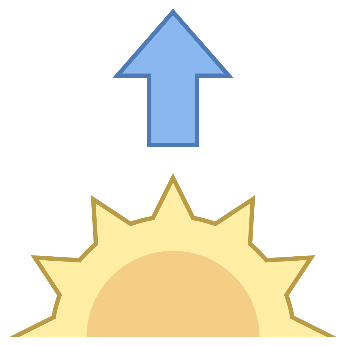 office l style sunrise icon