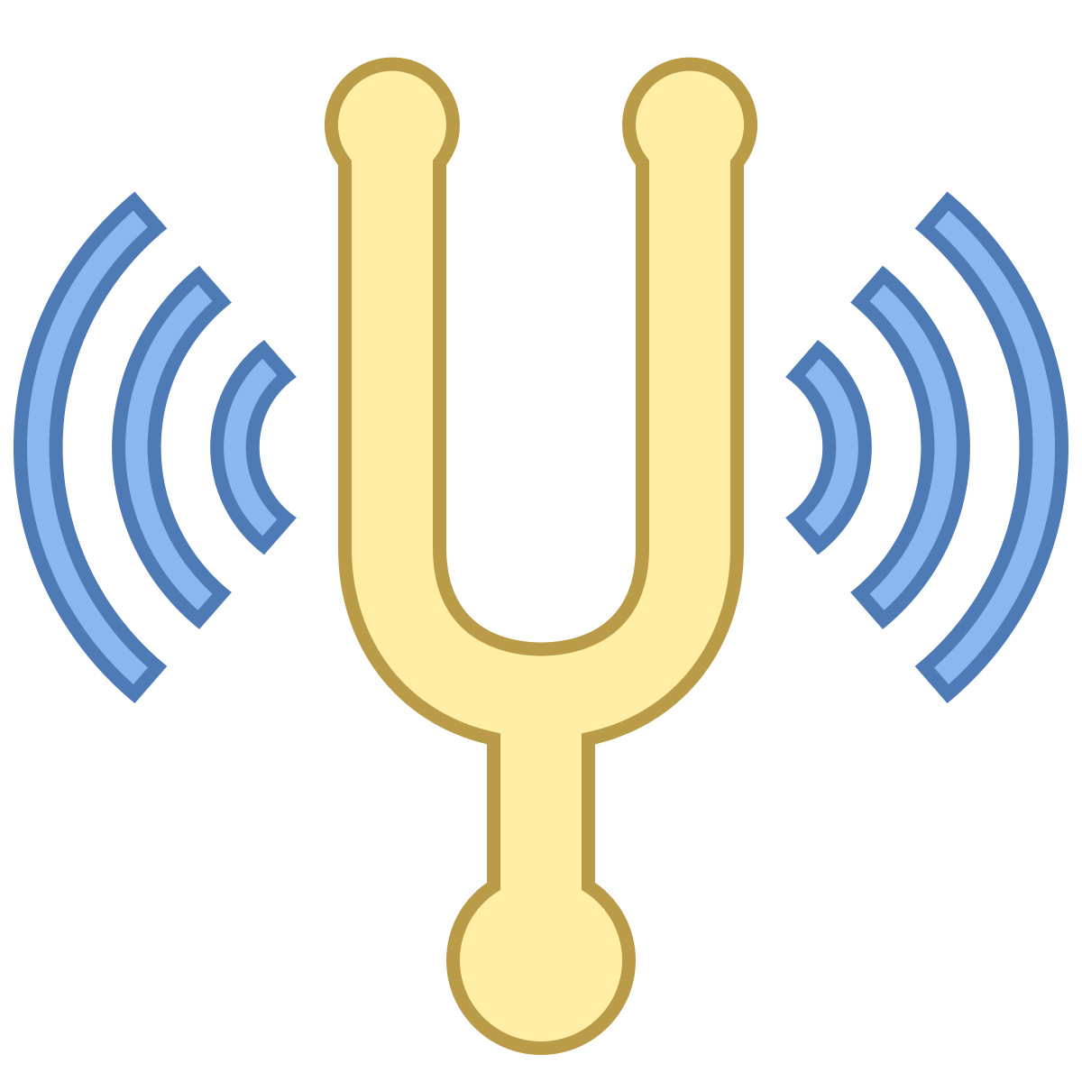 office l style tuning fork icon