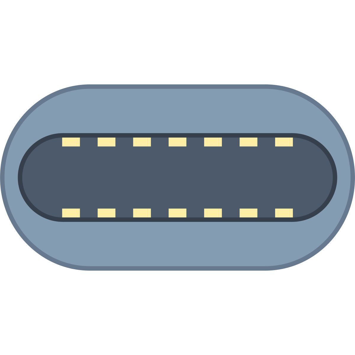 office l style usb tipo c icon