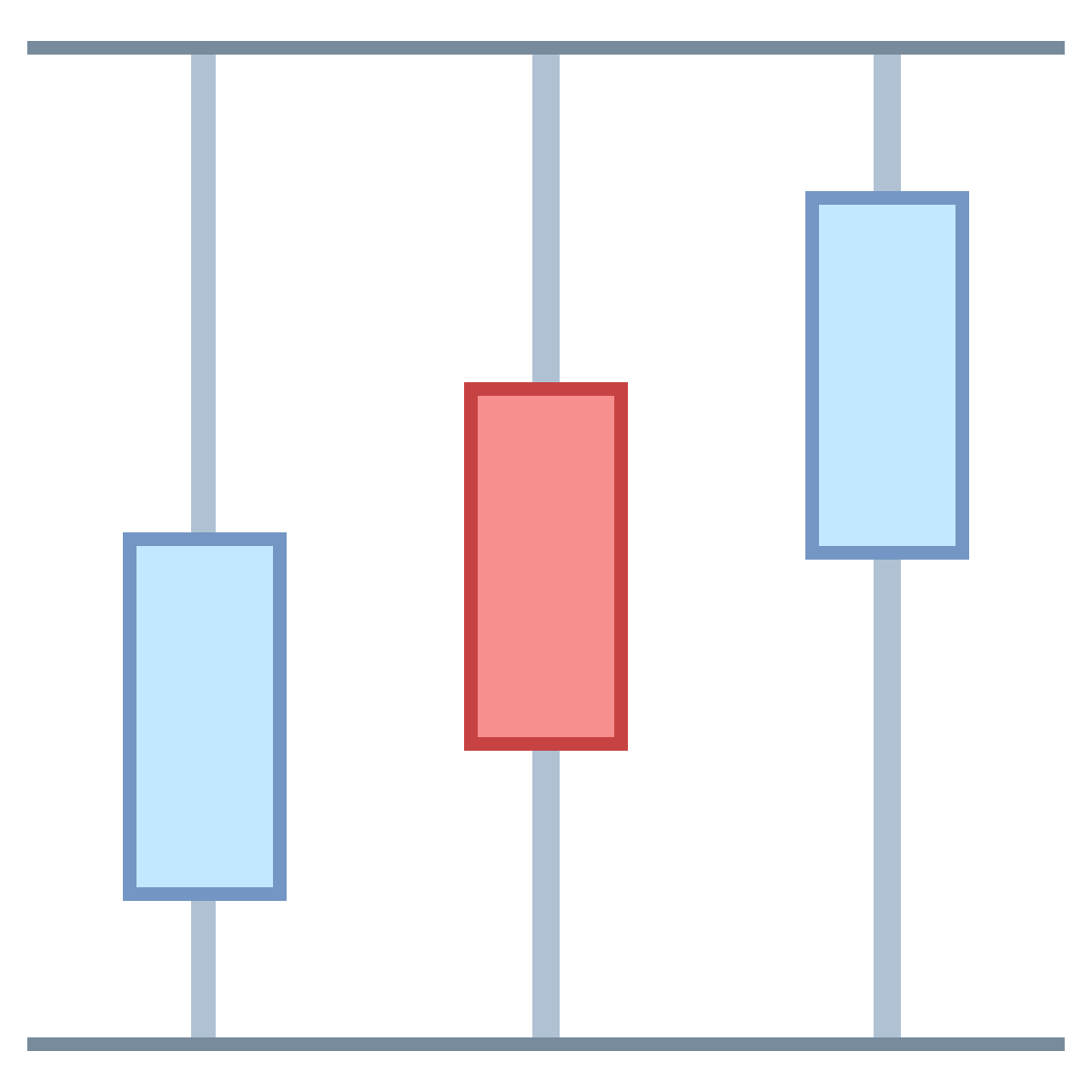 office l style vertical timeline icon