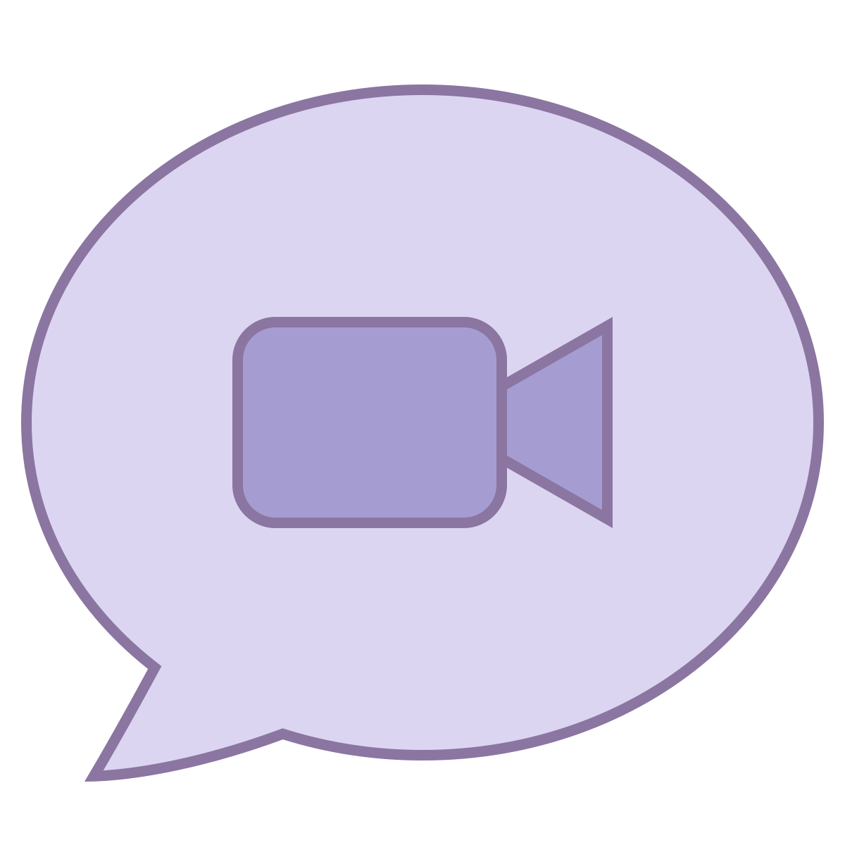 office l style video message icon