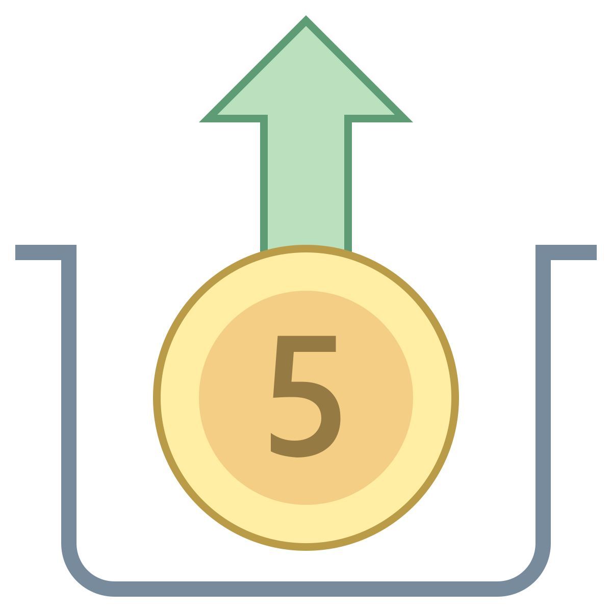 office l style withdrawal icon