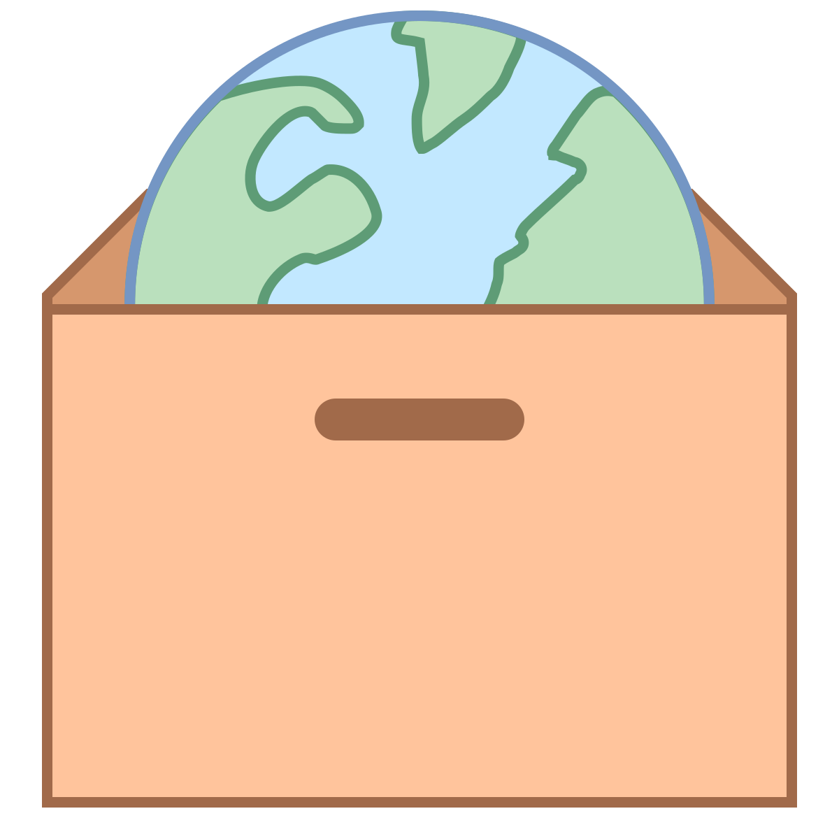 office l style worldwide delivery icon