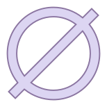 Null Symbol icon in Office L Style