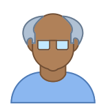 Person Old Male Skin Type 6 icon