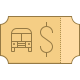 Biglietto dell&#39;autobus icon
