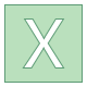 Coordinata X icon