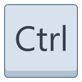 Ctrl icon in Cute Outline Style