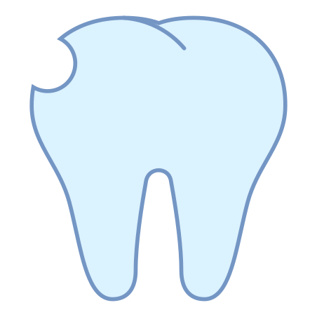 Tooth Cracked icon in Office L Style