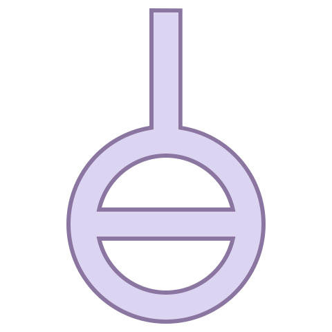 Agender Symbol Icon In Office L Style