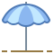 beach umbrella icon