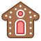 gingerbread house icon