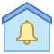 secured by-alarm-system icon