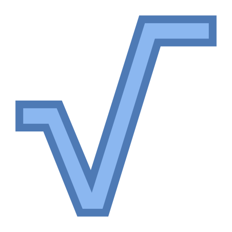 Square Root icon in Office S Style