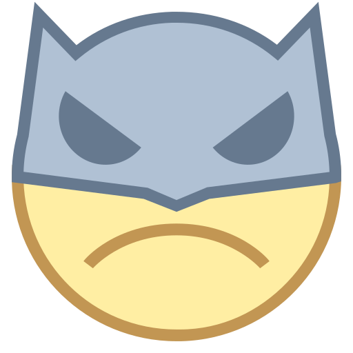 Batman Emoji icon in Office S Style