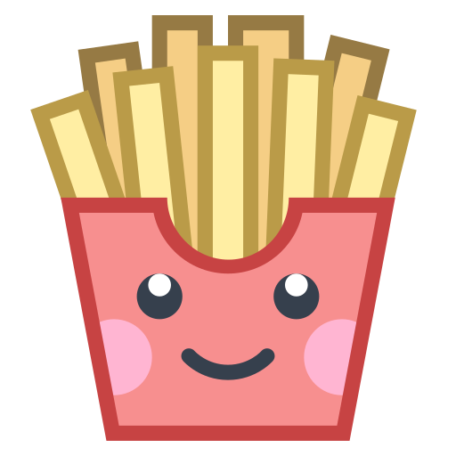Kawaii French Fries icon in Office S Style