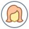 user female-circle icon