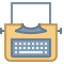 Typewriter With Paper icon