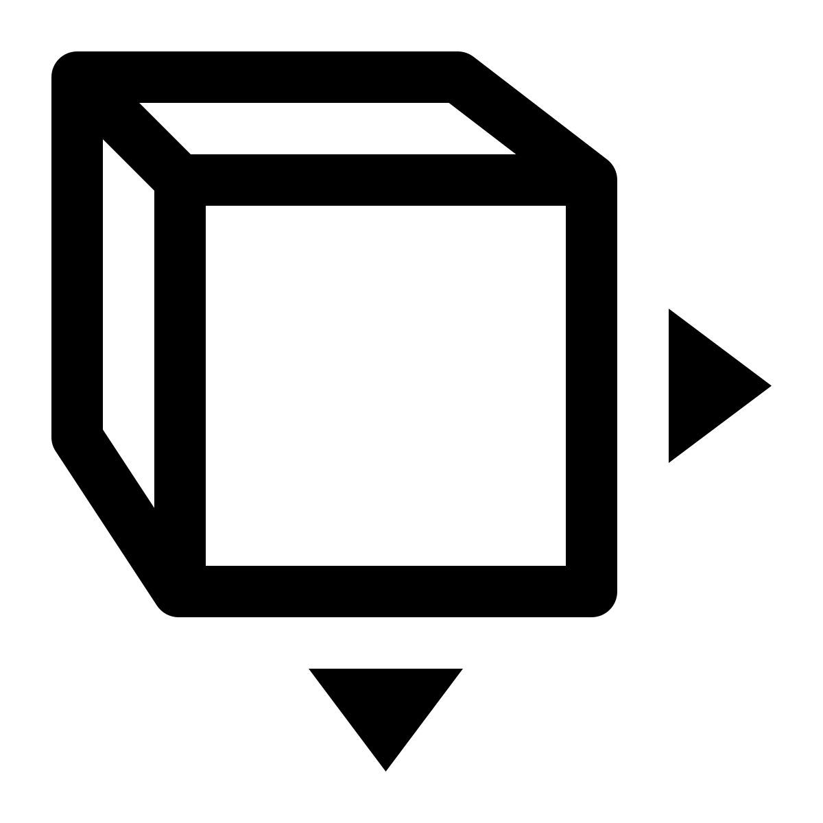 simple small style 3d model icon