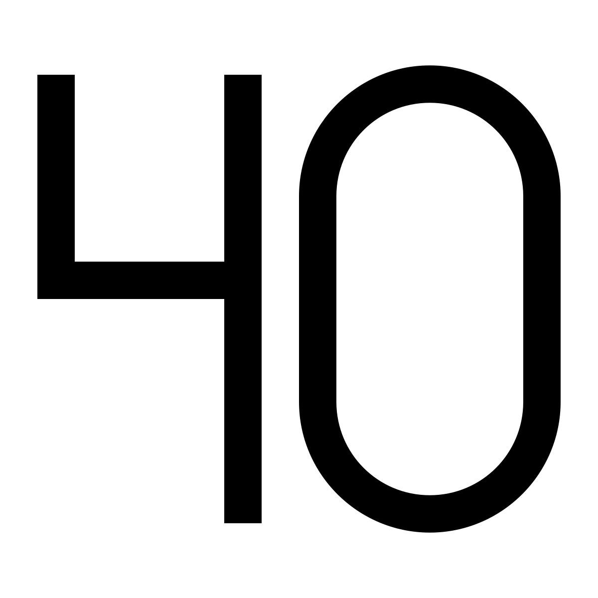 simple small style 40 icon