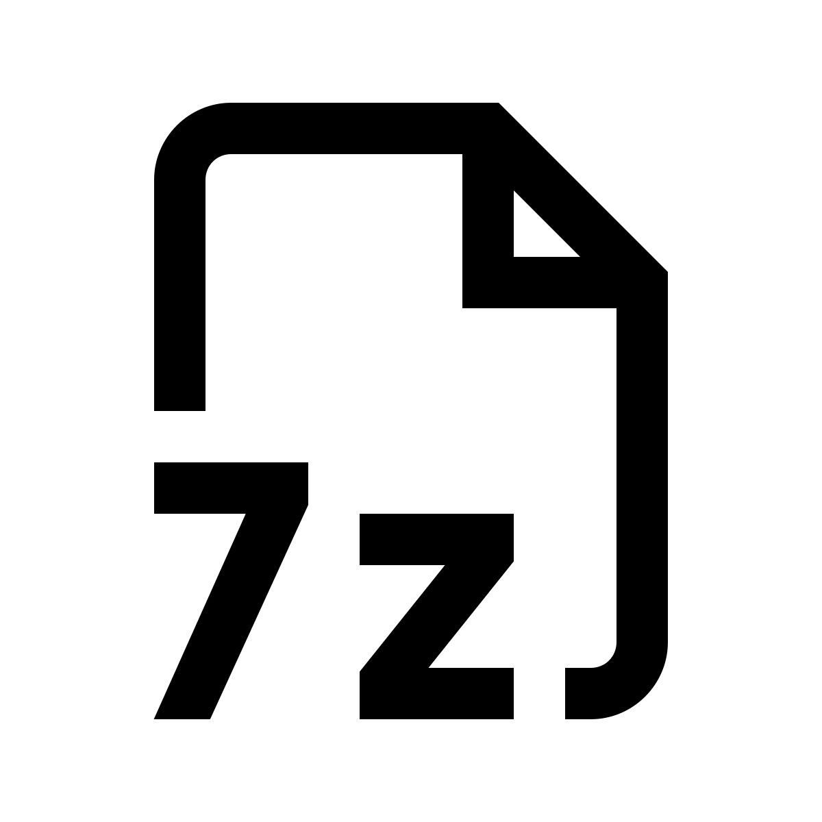 simple small style 7zip icon