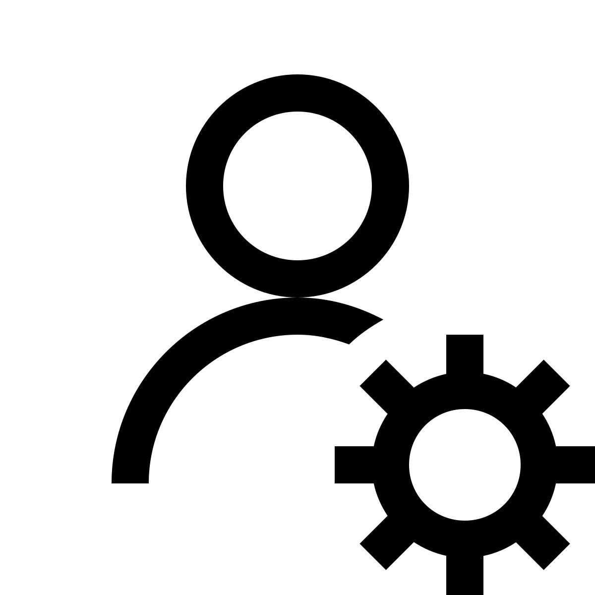 simple small style macho de configurações de admin icon