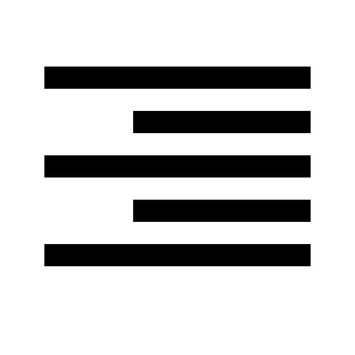 simple small style allinea a destra icon