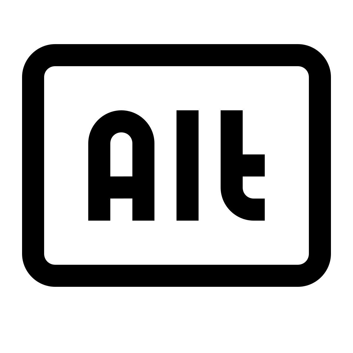simple small style alt 키 icon
