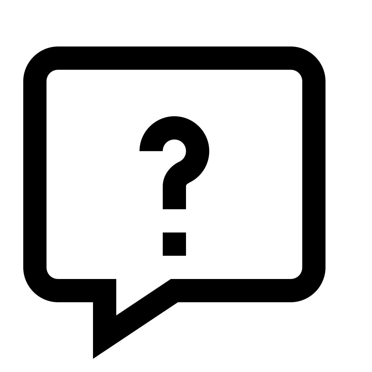 simple small style pregunta icon