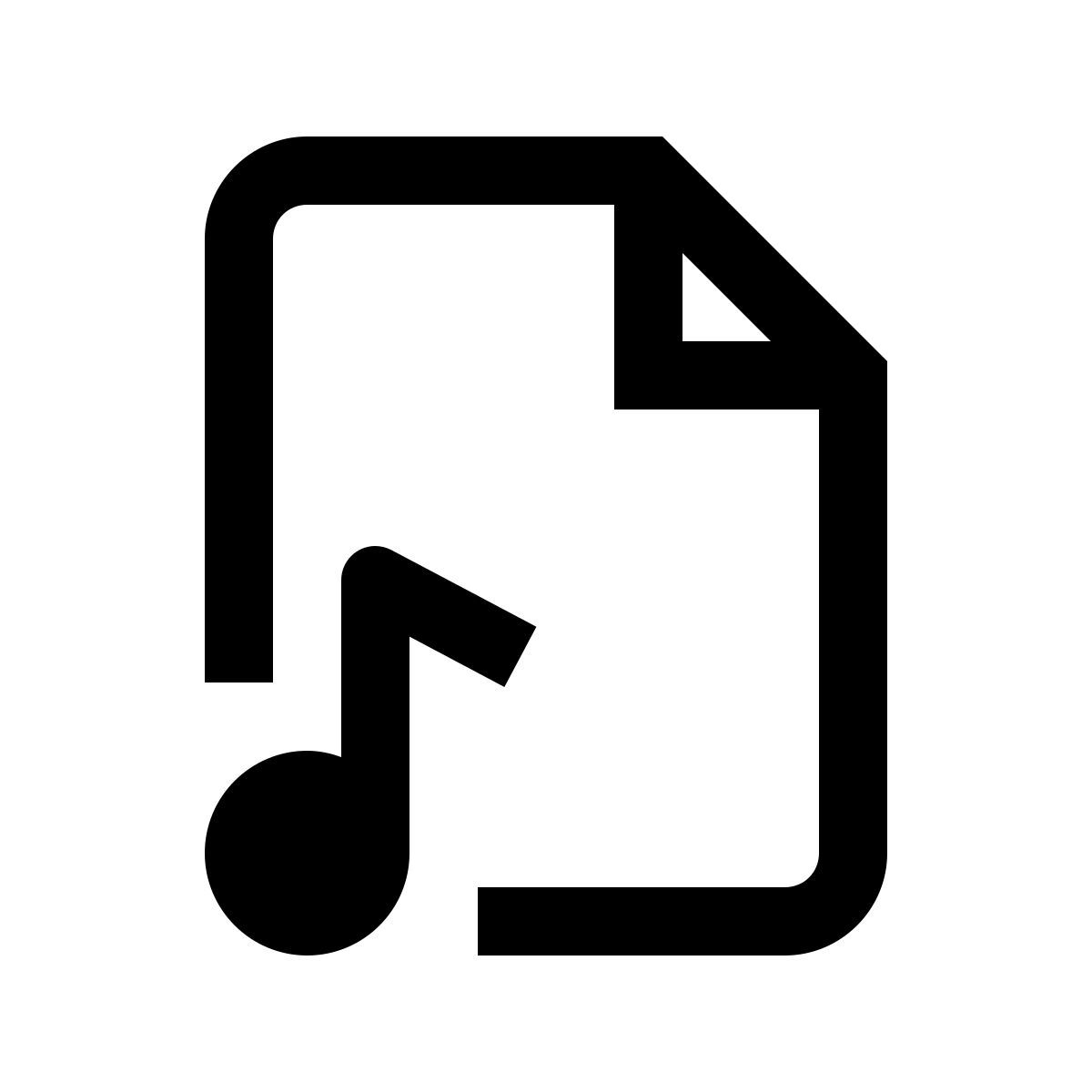 simple small style audiodatei icon