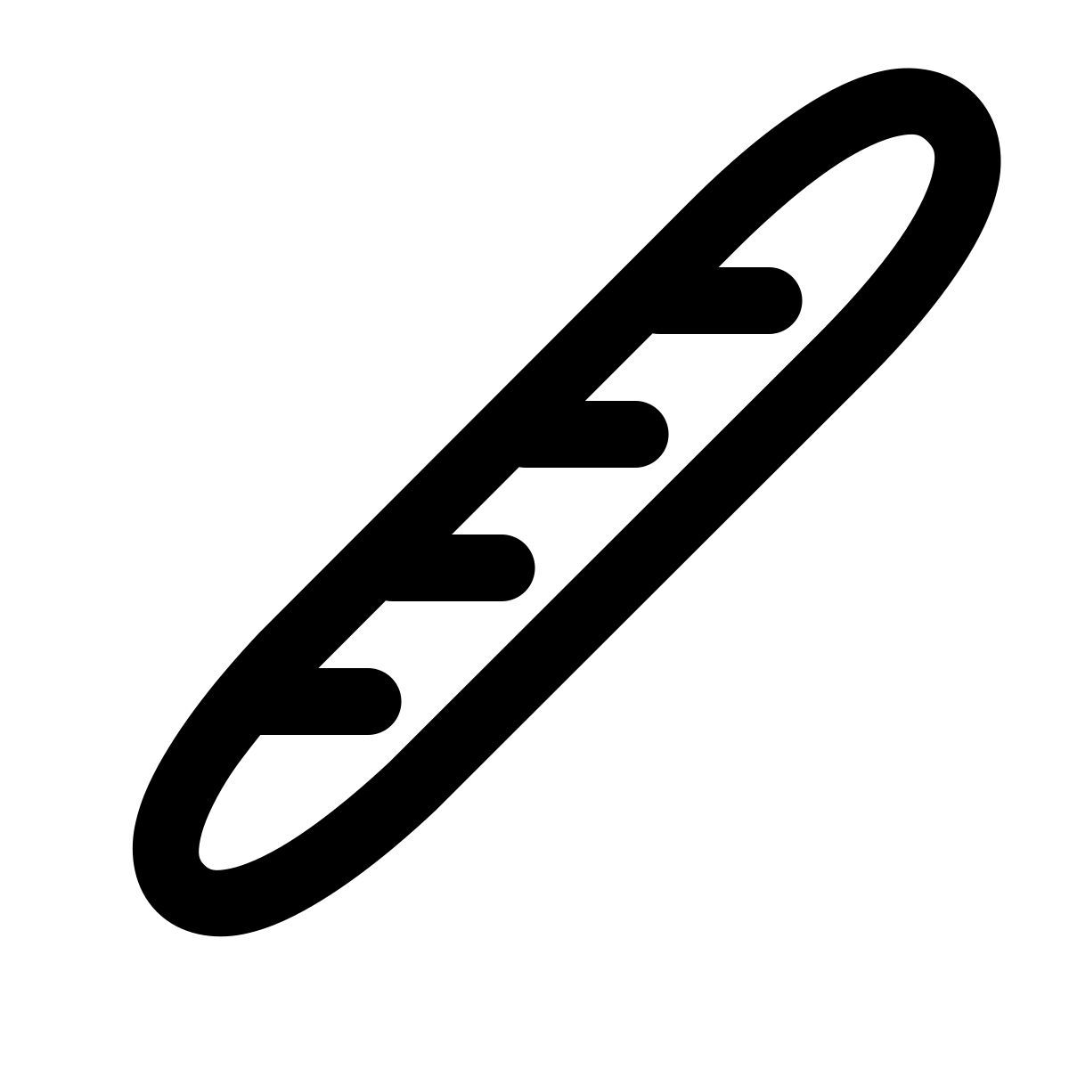 simple small style baguette icon