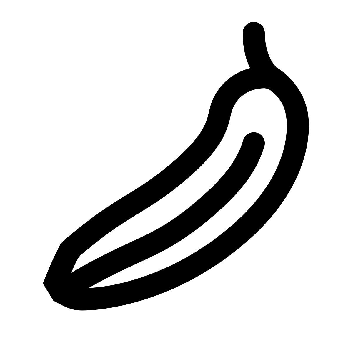 simple small style plátano icon