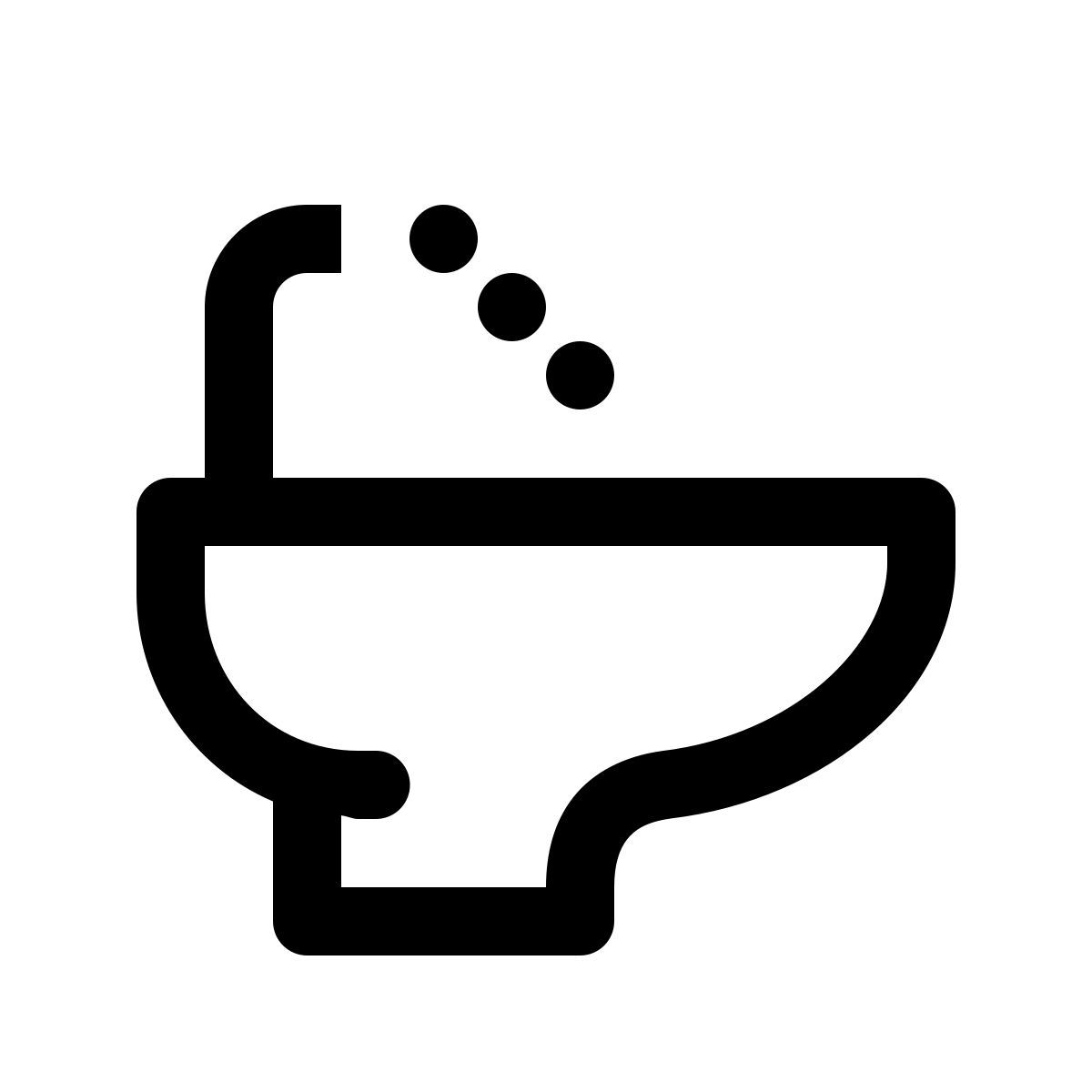 simple small style 坐浴盆 icon