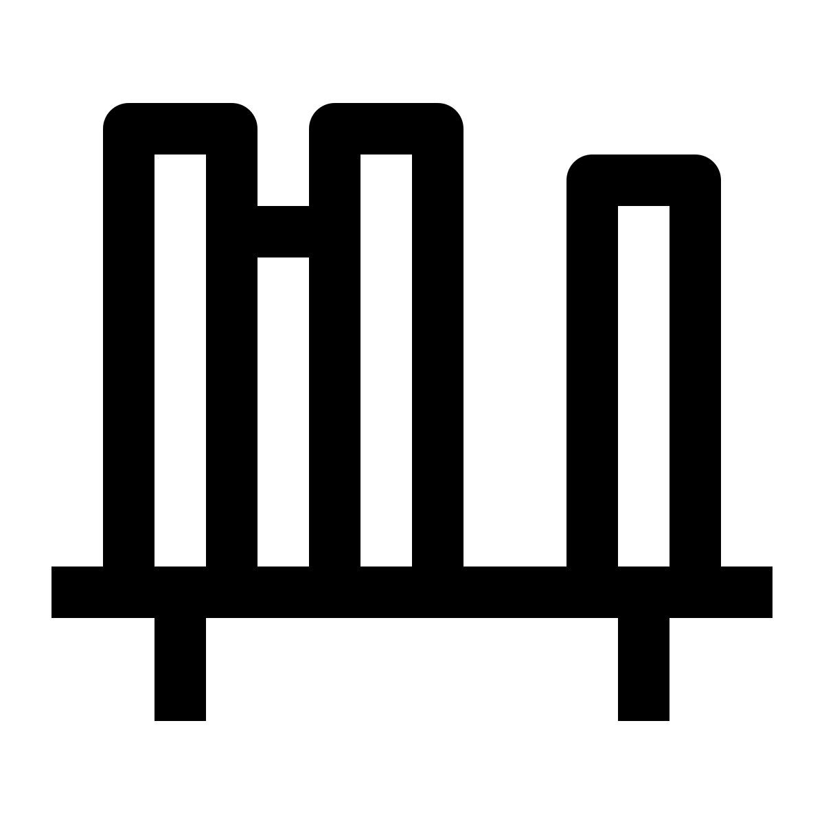 simple small style 책 선반 icon