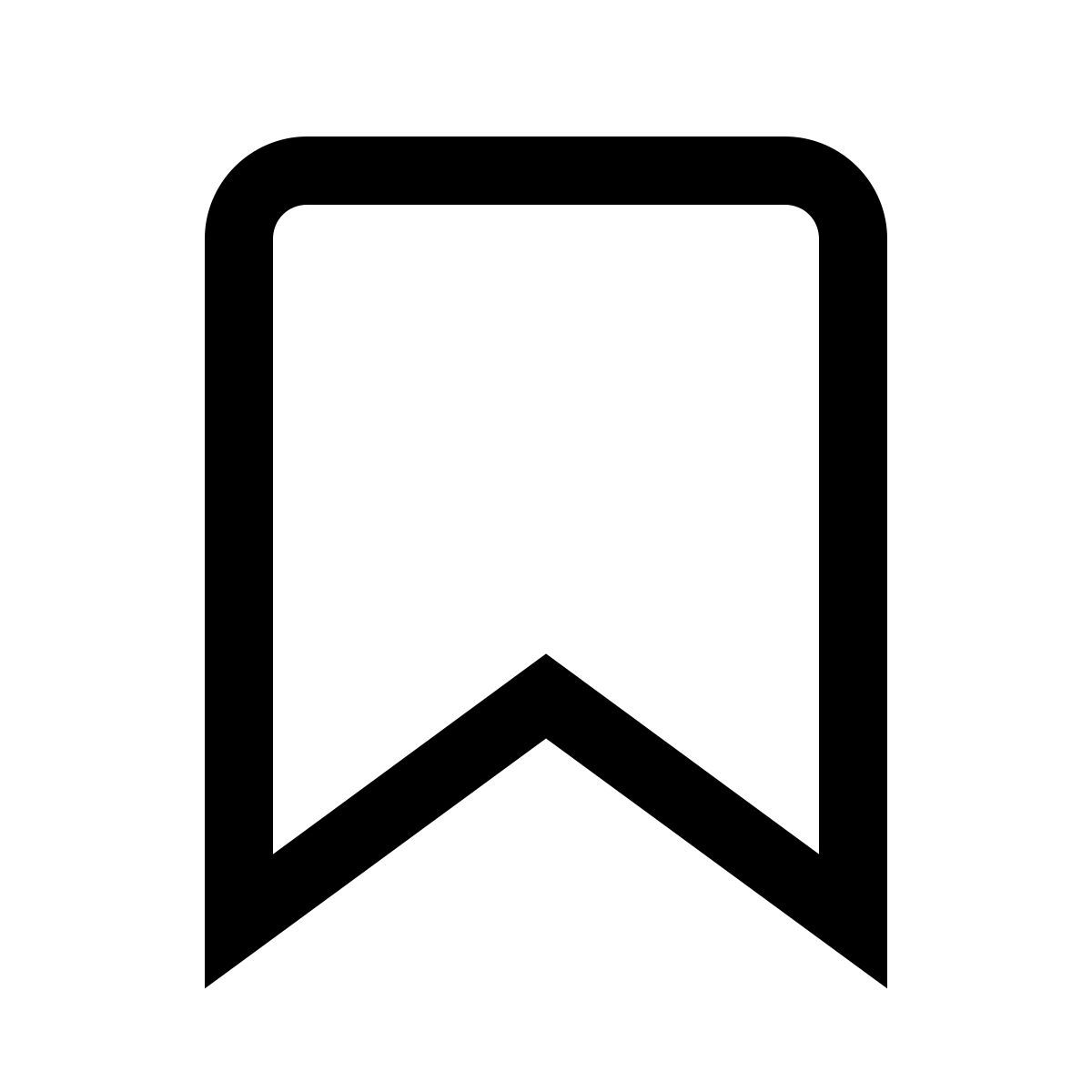 simple small style bookmark icon