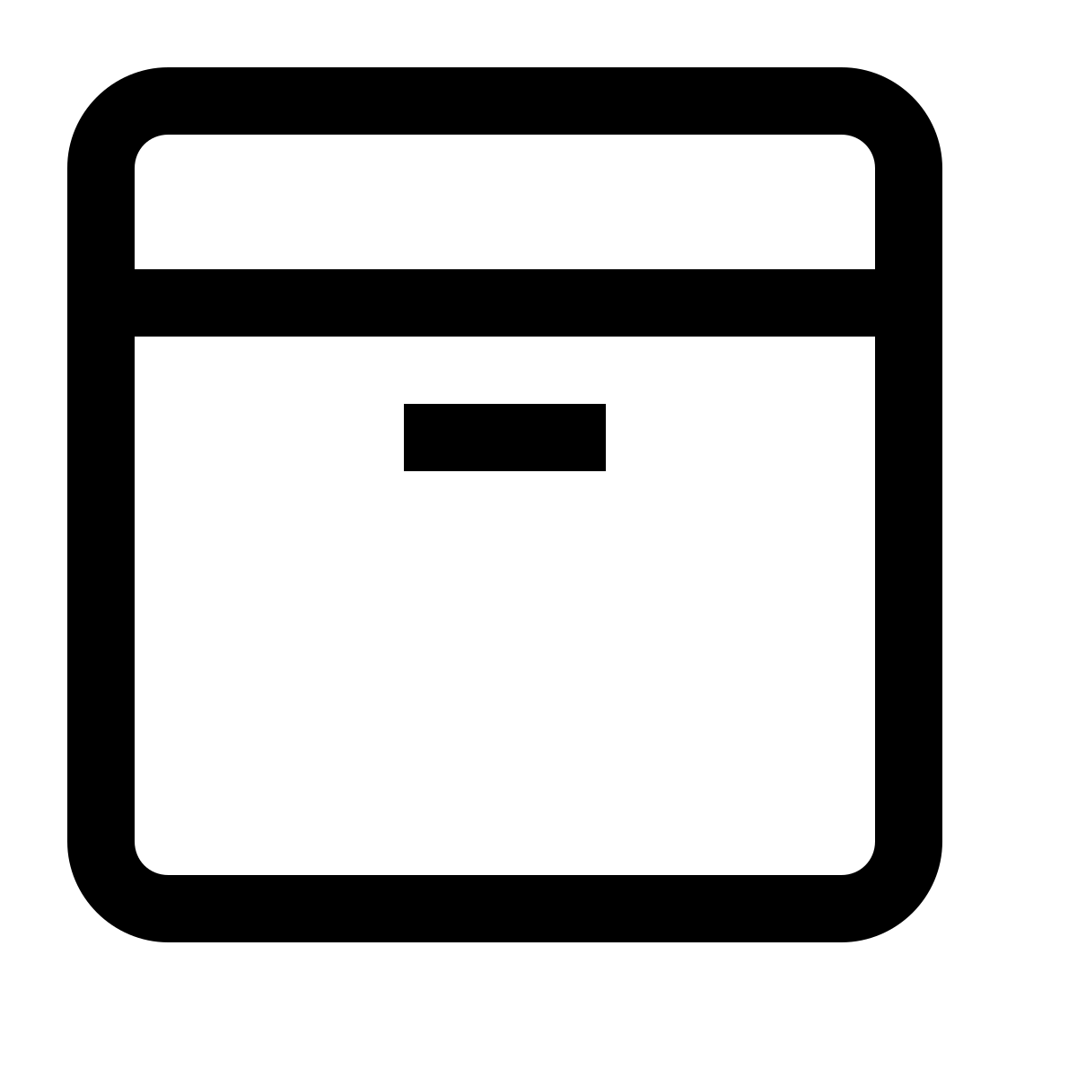 simple small style box icon