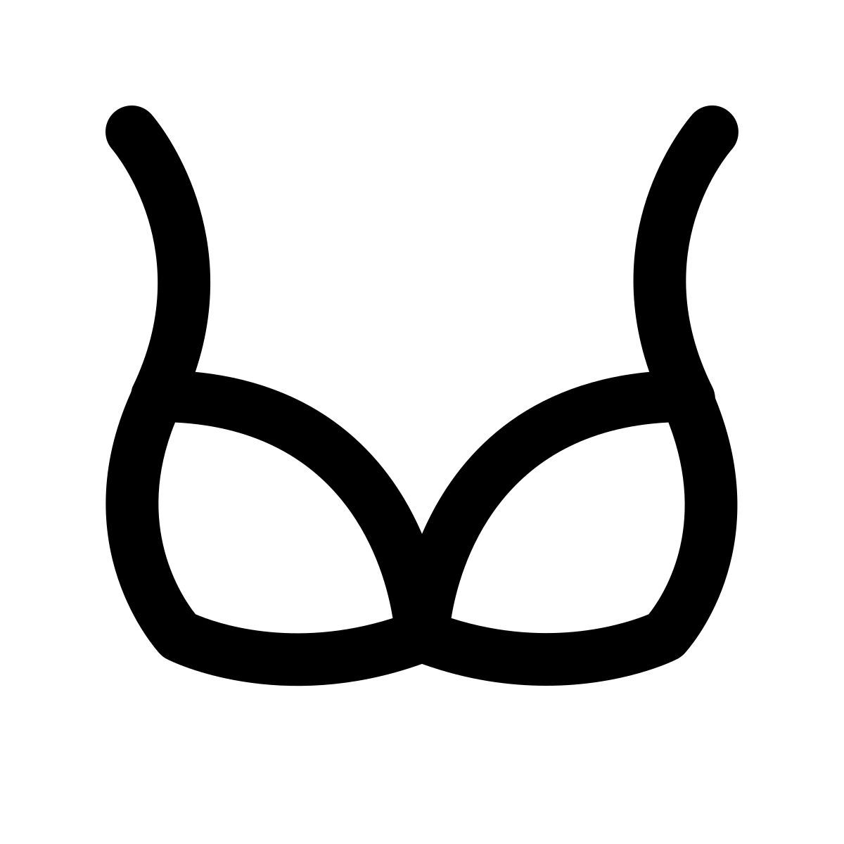 simple small style 胸罩 icon