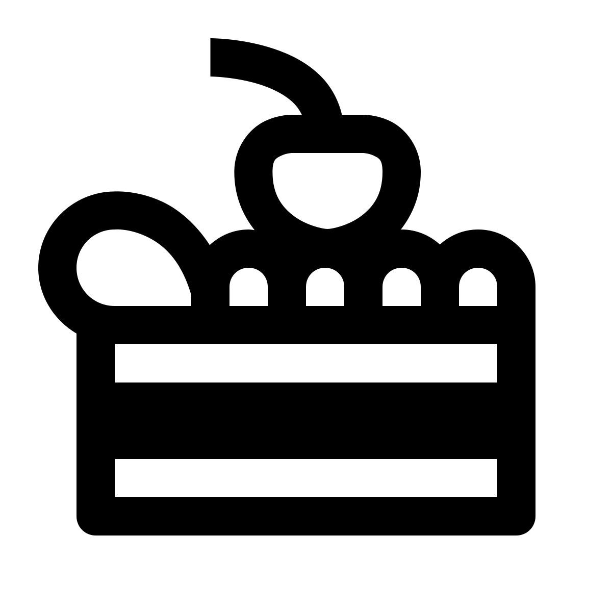 simple small style 케이크 icon