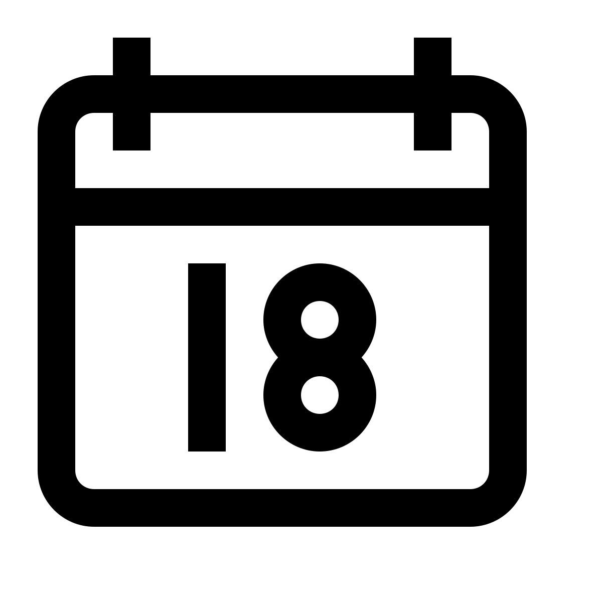 simple small style kalender 18 icon