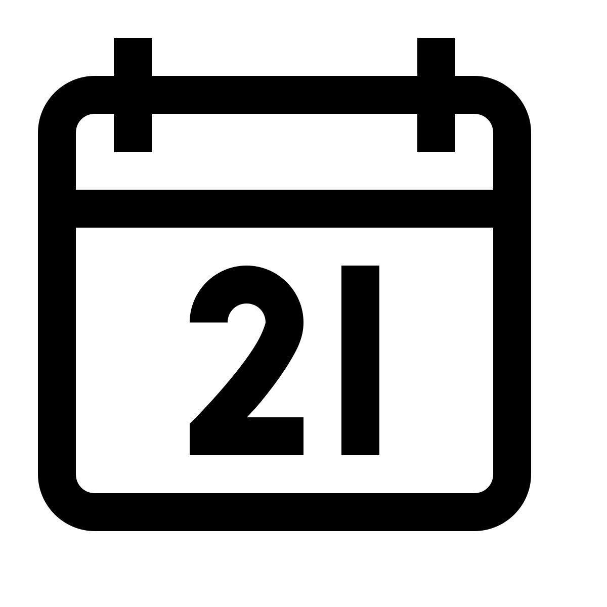 simple small style kalender 21 icon