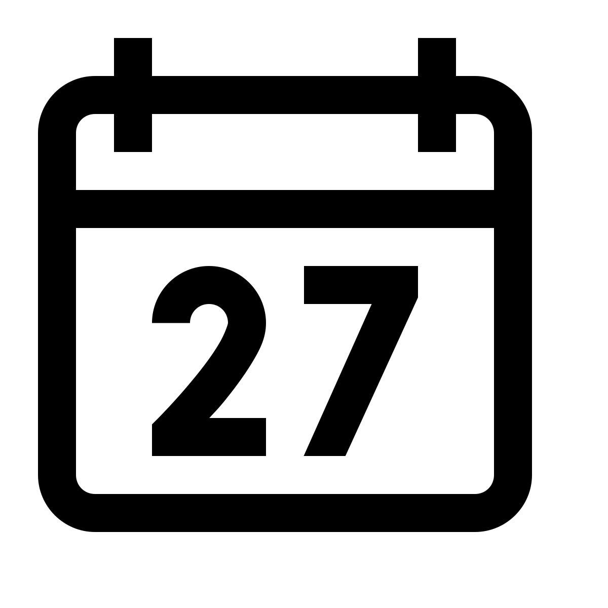 simple small style kalender 27 icon