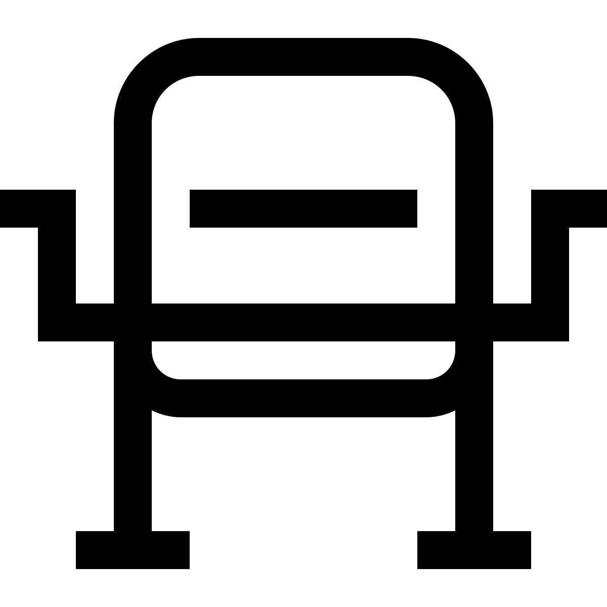 simple small style sedia da campeggio icon