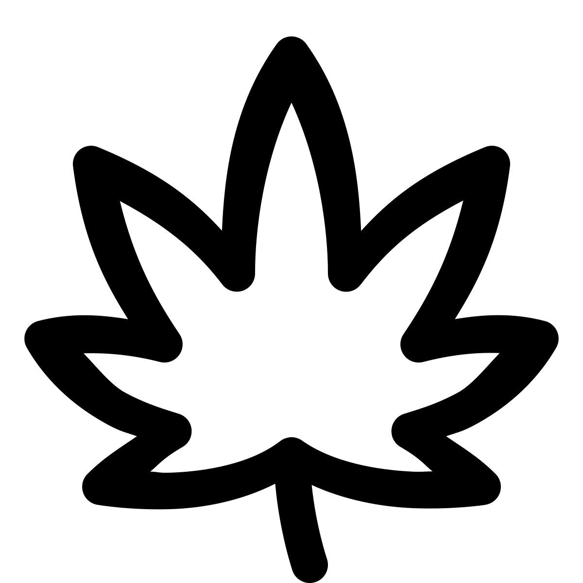 simple small style cannabis icon