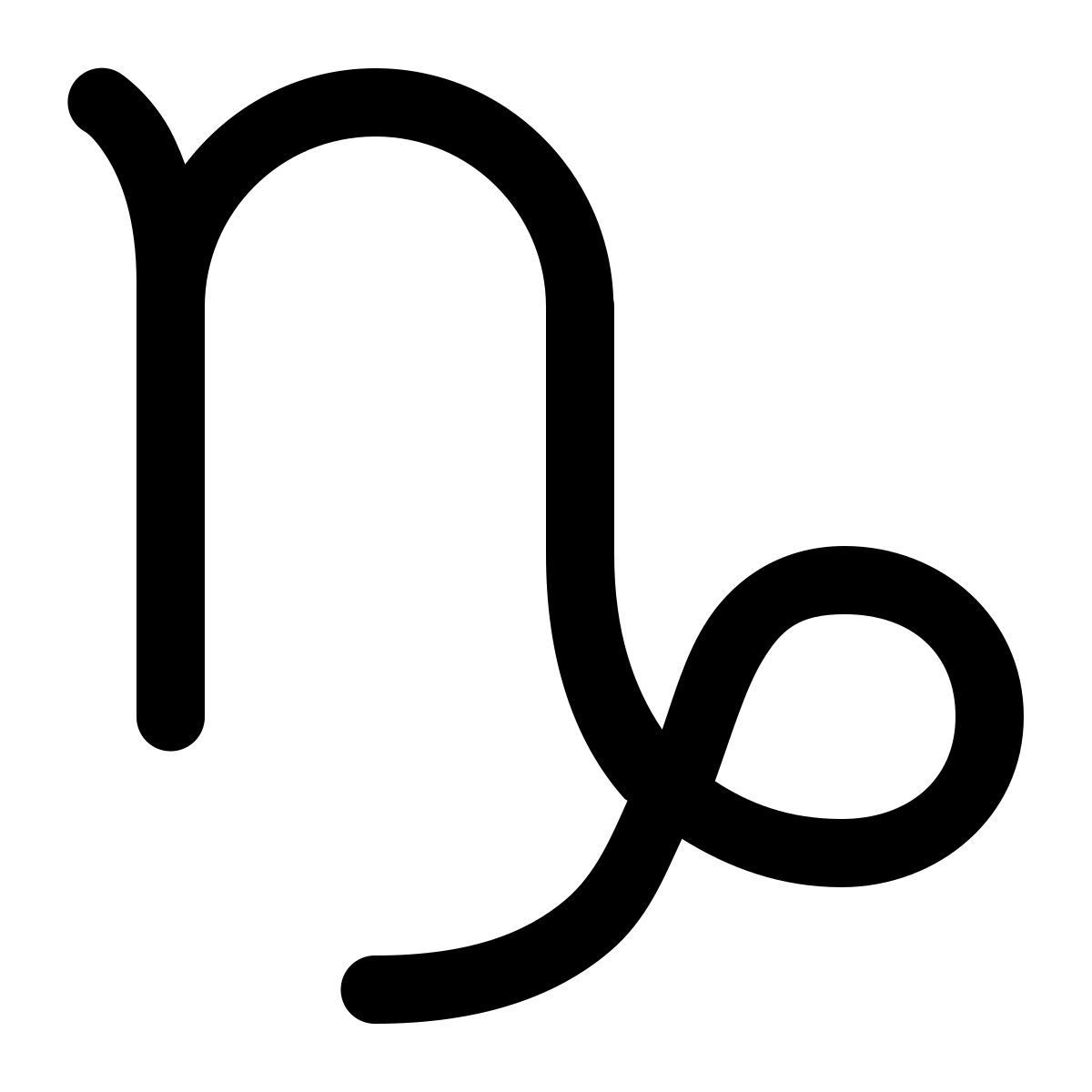 simple small style steinbock icon