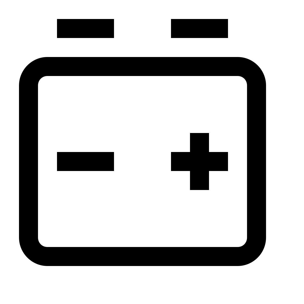 simple small style 汽车电池 icon