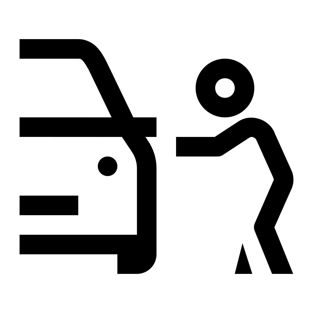 simple small style robo de vehículos icon