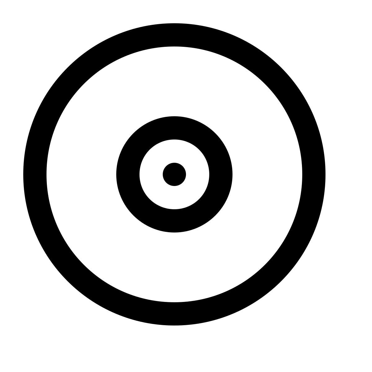 simple small style cd icon