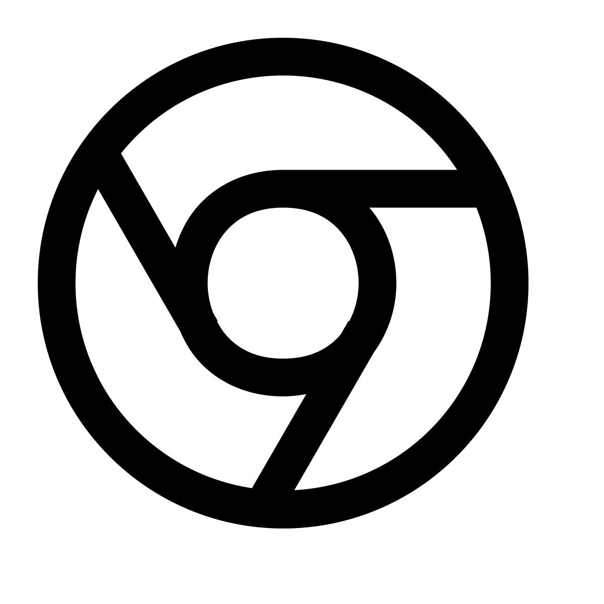 simple small style chrome icon